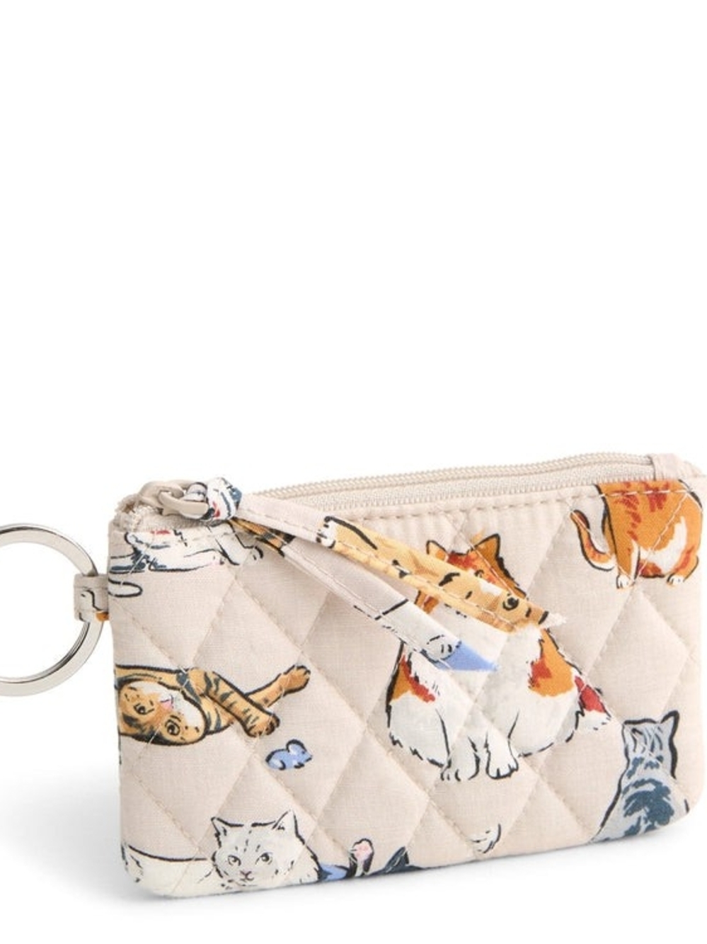 Vera Bradley A Cat's Life Zip ID Case